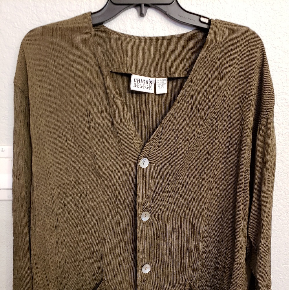 Vintage Chicos blazer/blouse retro 90s size 2 plus